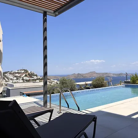 Yalikavak With Pool Garden Sea View